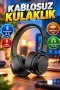 Deep Bass Destekli Kablosuz Katlanabilir Kulak Üstü Bluetooth Kulaklık