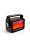 LED Alev Efektli Bluetooth Hoparlör – FM Radyo, USB ve TF Kart Destekli