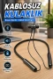 Dijital Ekranlı Boyun Bantlı Kablosuz Bluetooth Kulak İçi Kulaklık