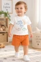 Dino Baskılı Basic Bebek Takımı – 6/24 Ay
