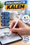 Dokunmatik Kalem Beyaz Şarjlı Hassas Uçlu iPad Android iOS Uyumlu