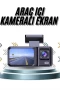 DVR Araç İçi Kamera Ön İç ve Arka Kamera 2 İnç IPS Ekranlı 1080P Full HD Çift Kamera Sistemi