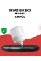 30W Şarjlı LED Ampul – E27 Duy Beyaz Işık