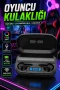 G30 RGB Işıklı Çift Mikrofonlu Kablosuz Oyuncu Kulaklığı Siyah Bluetooth 5.2