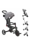 Globber Explorer 4in1 Katlanabilir Bisiklet Siyah Gri