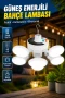 45 LED Katlanabilir 5 Kanatlı Solar Bahçe Lambası – 2400mAh IP65