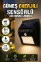Güneş Enerjili Sensörlü LED Duvar Lambası – IP65 Dış Mekan Aydınlatma