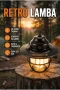 Çam Kozalağı Tasarımlı Retro Kamp Lambası – Hafif ve Taşınabilir Dekoratif Aydınlatma