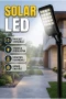 Hareket Sensörlü Solar LED Bahçe Lambası 3 Modlu Uzaktan Kumandalı Dış Mekan Aydınlatma