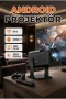 HCS350pro Android 11 Full HD 1080P Taşınabilir Projektör – WiFi6 ve Bluetooth 5.4 Destekli