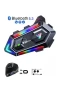 IPX6 Suya Dayanıklı Kask Intercom Kulaklık Sistemi – 16 Mod RGB Aydınlatma