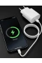 iPhone Uyumlu 20W PD Hızlı Şarj Adaptörü ve 1.2 m Lightning Kablo Seti