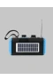 J-IPOX P520 Bluetooth Hoparlör 8W Güçlü Ses Solar Şarj FM Radyo