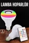 Kablosuz Bluetooth Led Lambalı Hoparlör Dekoratif Akıllı Ampul Tasarımlı