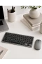 Kablosuz Bluetooth 5.0 Klavye Mouse Seti Şarjlı 2.4G Tablet Laptop PC Uyumlu