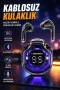 Kablosuz Bluetooth Kulaklık 30 mm Sürücülü Hifi Ses ve Mikrofonlu LED Ekranlı