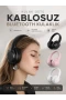 Kablosuz Kulak Üstü Bluetooth Kulaklık ANC/ENC Destekli Type-C Bağlantılı
