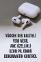 Bluetooth Kablosuz Kulaklık – Gürültü Önleme, Dokunmatik Kontrol, Mikrofon ve IPX Suya Dayanıklılık