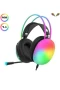 RGB Işıklı Kablosuz Bluetooth 5.3 Kulak Üstü Oyuncu Kulaklığı 40mm Sürücü IPX-4