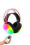 RGB Işıklı Kablosuz Bluetooth 5.3 Kulak Üstü Oyuncu Kulaklığı 40mm Sürücü IPX-4