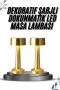 Altın Renk Dokunmatik LED Masa Lambası – Kablosuz ve Şarj Edilebilir