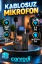 Kablosuz Yaka Mikrofonu 360° Ses Algılama – 2.4 GHz, Bluetooth 5.2 ve Type-C Şarj