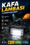 Kafa Lambası El Fenerli USB Şarjlı LED Kamp Lambası Esnek Mıknatıslı