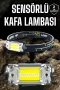 USB Şarjlı Kafa Lambası LED Fener Ayarlanabilir Taşınabilir Kamp ve Tamir Işığı