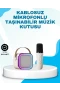 Bluetooth Karaoke Hoparlör ve Mikrofon Seti – Kablosuz, Taşınabilir, 10–20W