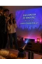1080P Karaoke Projeksiyon Cihazı – Çift Kablosuz Mikrofon, WiFi Bluetooth, 180° Döner Başlık