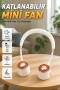 Katlanabilir USB Şarjlı Mini Boyun Fanı 3 Kademeli Sessiz Taşınabilir