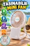Katlanabilir Askılı Mini Fan – 1000 mAh USB Şarjlı Taşınabilir Masaüstü Fan