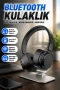 Katlanabilir Bluetooth Kulak Üstü Kulaklık – Ayarlanabilir ve Konforlu Tasarım