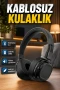 Katlanabilir Kablosuz Bluetooth Kulak Üstü Kulaklık Ergonomik Konforlu Tasarım