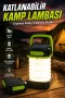 Katlanabilir Solar LED Kamp Lambası 3 Kademeli Dokunmatik Şarjlı Fener