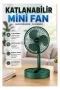 Katlanabilir Taşınabilir Mini Fan – 3 Kademeli Şarj Edilebilir