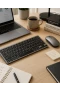 KB02 Kablosuz Bluetooth Klavye Mouse Seti – Bluetooth 5.0 ve 2.4G, Şarjlı, Sessiz Kullanım