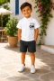 Keten Tişört ve Denim Şort Çocuk Takımı – 2/10 Yaş