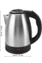 Paslanmaz Çelik Kettle Su Isıtıcı 1.8 L 2000 W Otomatik Kapanmalı