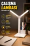 Kısılabilir LED Çalışma Lambası – Esnek Başlıklı, Kalemlik ve Telefon Standlı