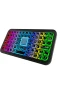 Kompakt Siyah RGB Işıklı Bluetooth Mini Klavye