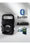 KTS 1057 Taşınabilir Kablosuz Hoparlör Extra Bass Ses Kalitesi FM Radyo Destekli