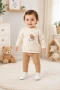 Kuş Baskılı Penye Bebek Takımı – Taytlı | 6-24 Ay