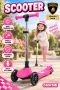 L5JELLY-P LAMBORGHİNİ LİSANSLI PARILTI IŞIKLI SCOOTER PEMBE
