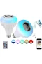 Bluetooth Hoparlörlü LED Lamba – Uzaktan Kumandalı Akıllı Ampul E27