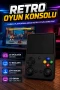 LCD Retro Oyun Konsolu IPS Ekran Çift Analog Joystick Linux Sistem TV Bağlantılı El Tipi Konsol