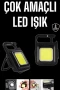 Mıknatıslı USB Şarjlı 800 Lümen LED Acil Durum Feneri