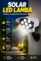 Hareket Sensörlü Solar LED Güvenlik Lambası – Uzaktan Kumandalı IP65