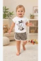 Leopar Desenli Tavşan Baskılı Çocuk Takımı – 1/4 Yaş