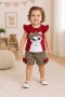 Leopar ve Kedi Baskılı Bebek Takımı – 9/24 Ay